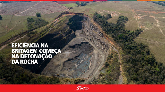 Eficiência na britagem começa na detonação da rocha