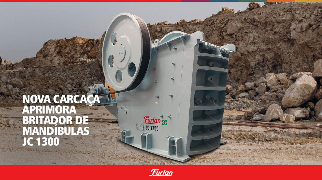 Nova carcaça aprimora britador de mandíbulas JC 1300