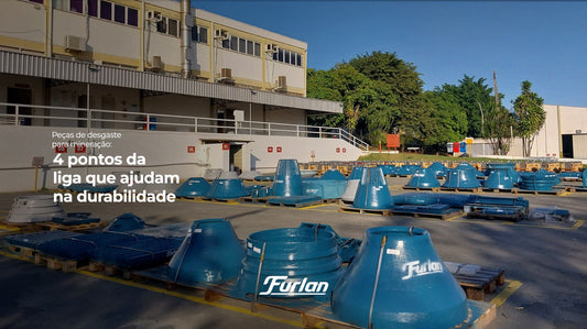 Peças de desgaste para mineração: 4 pontos da liga que ajudam na durabilidade