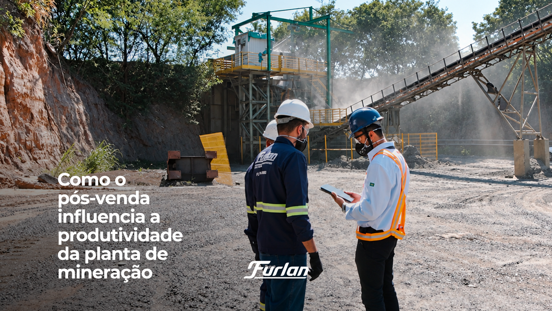 Como o pós-venda influencia a produtividade da planta de mineração