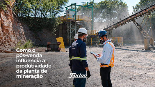 Como o pós-venda influencia a produtividade da planta de mineração