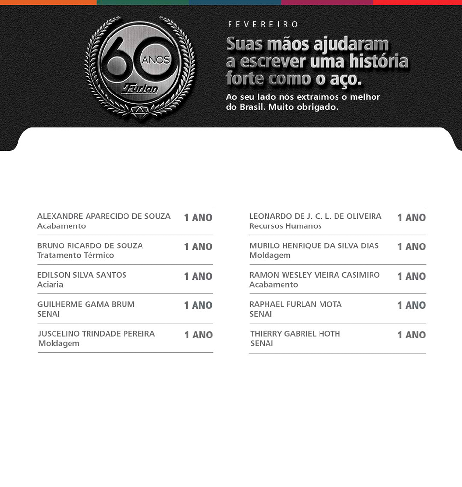Tempo de casa 02/2022